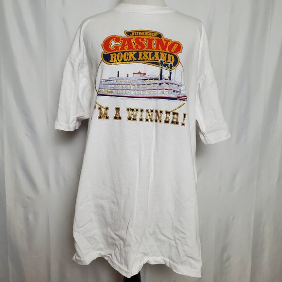 Vintage Single Stitch Jumers Casino Graphic Tee XL - Picture 1 of 3